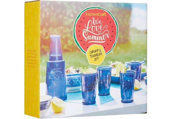 Винтажный набор Summer (кувшин и 4 стакана)