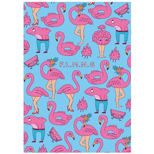 Скетчбук в твердой обложке Jotter Flamingo