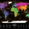 Скретч Карта Світу Travel Map Black