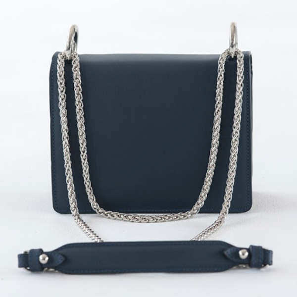 Сумка кожаная Mimi Yana Belyaeva Синяя