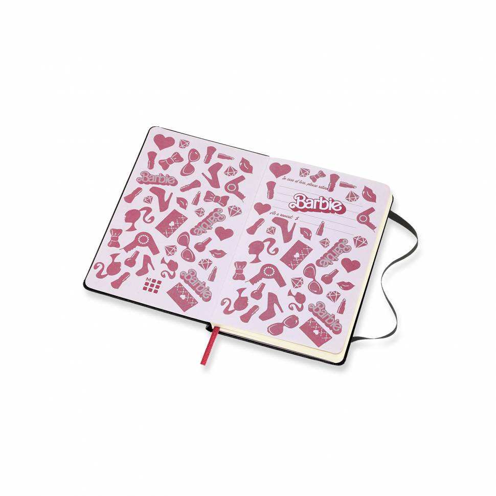 Кишеньковий блокнот Moleskine Barbie Тверда обкладинка Чисті аркуші