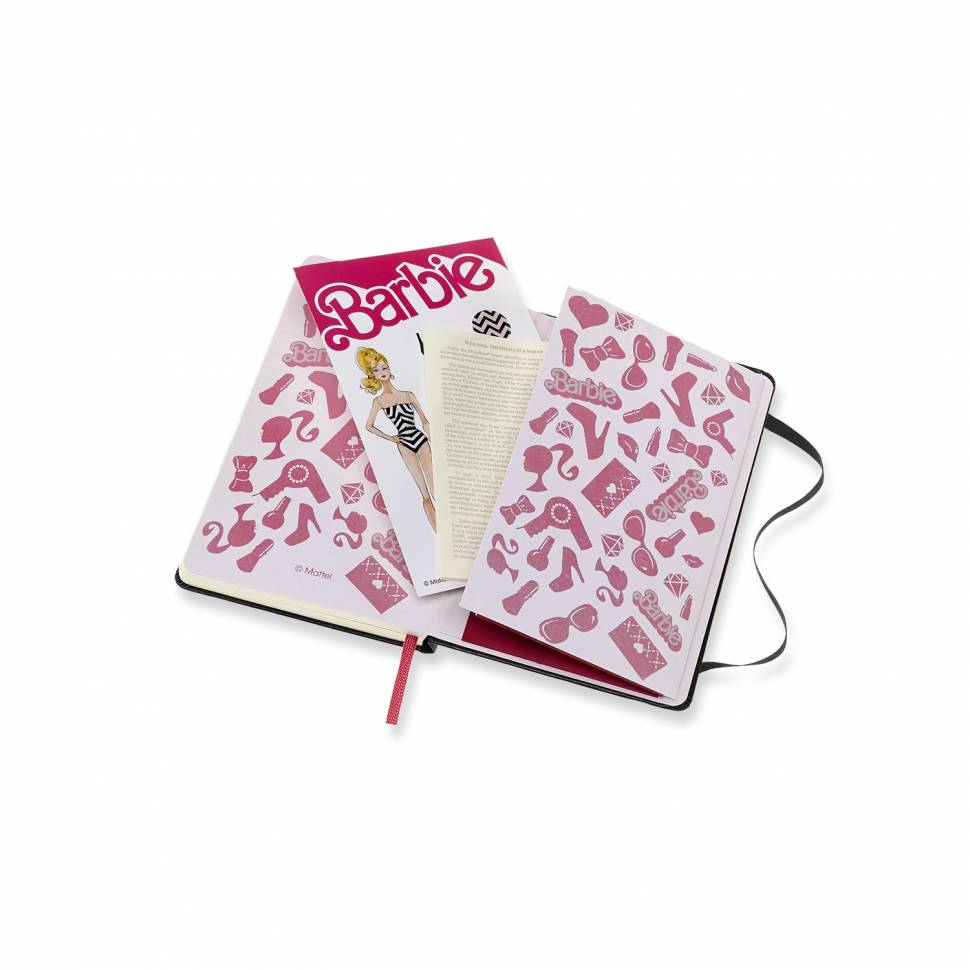 Кишеньковий блокнот Moleskine Barbie Тверда обкладинка Чисті аркуші