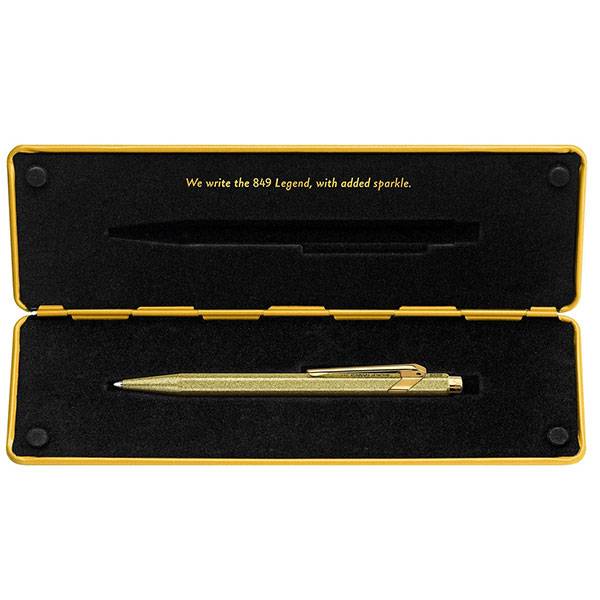 Ручка Caran d'Ache 849 Sparkle Золотая + box