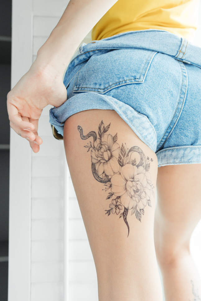 Временная татуировка Опасная Любовь