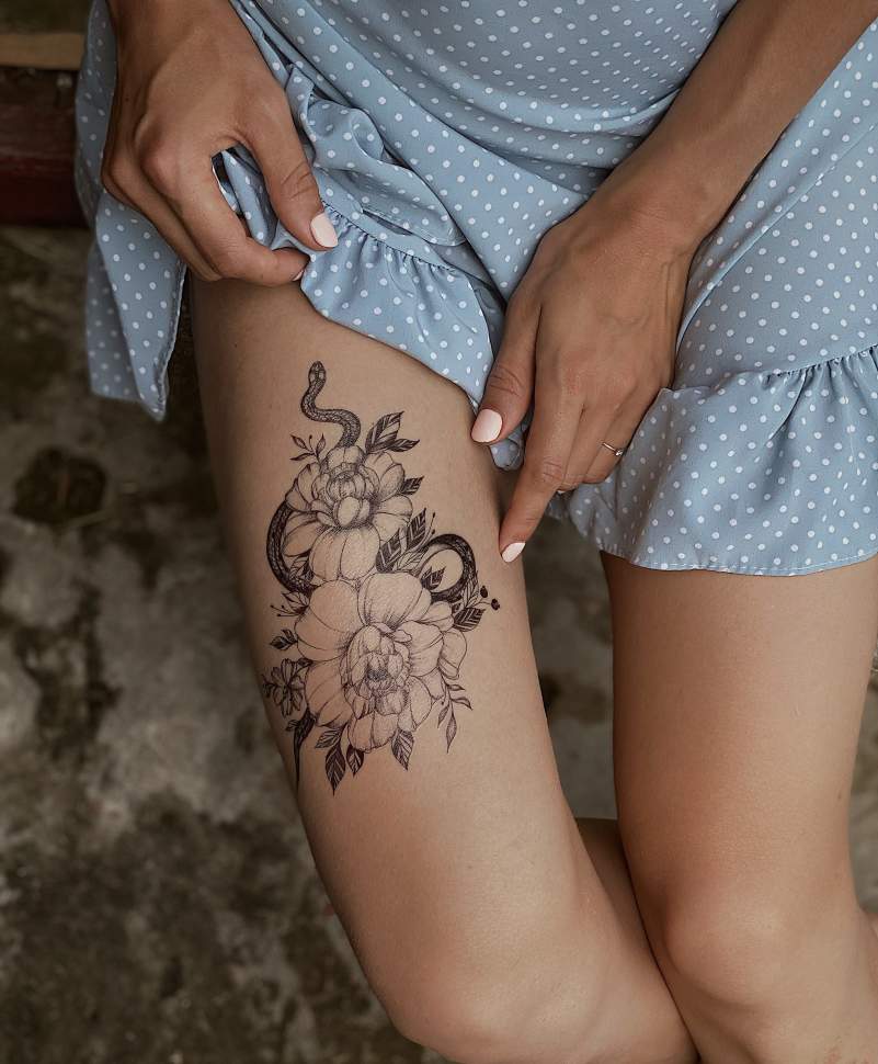 Временная татуировка Опасная Любовь