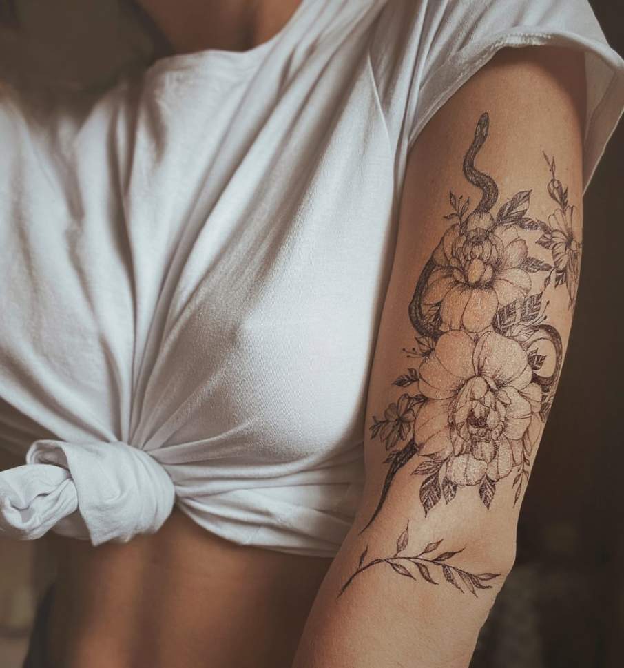 Временная татуировка Опасная Любовь