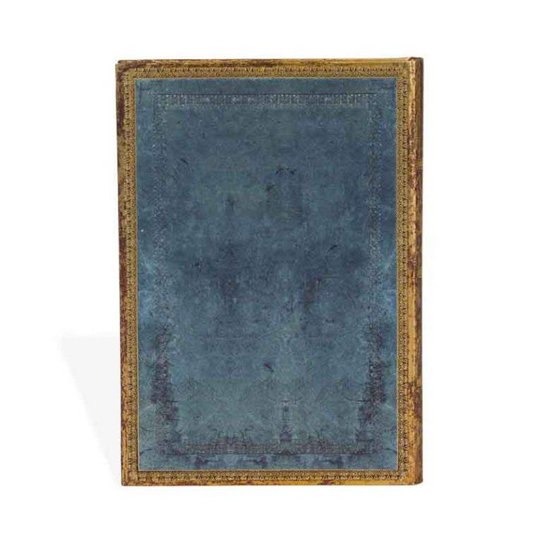 Средний блокнот Paperblanks Старая Кожа Классический Голубой Линия