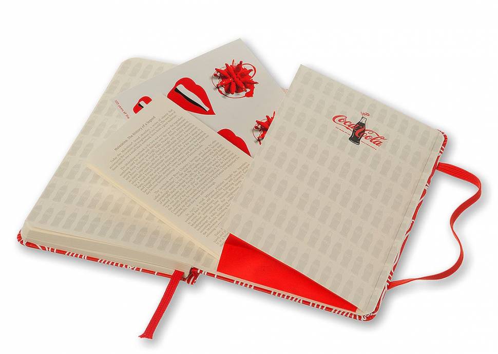 Карманный блокнот Moleskine Coca-Cola Линия Красный