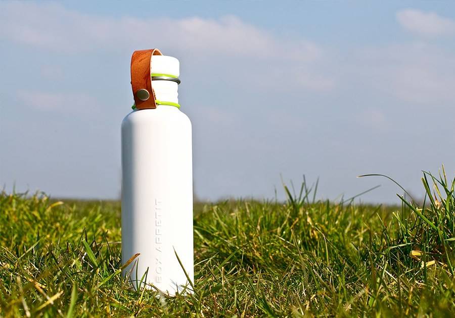 Фляга Black + Blum сталева велика Біла