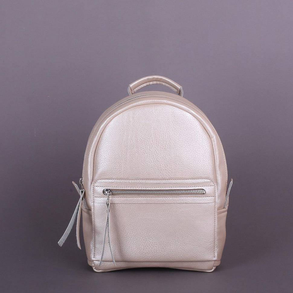 Рюкзак из эко-кожи Jizuz Sport Nude Перламутр