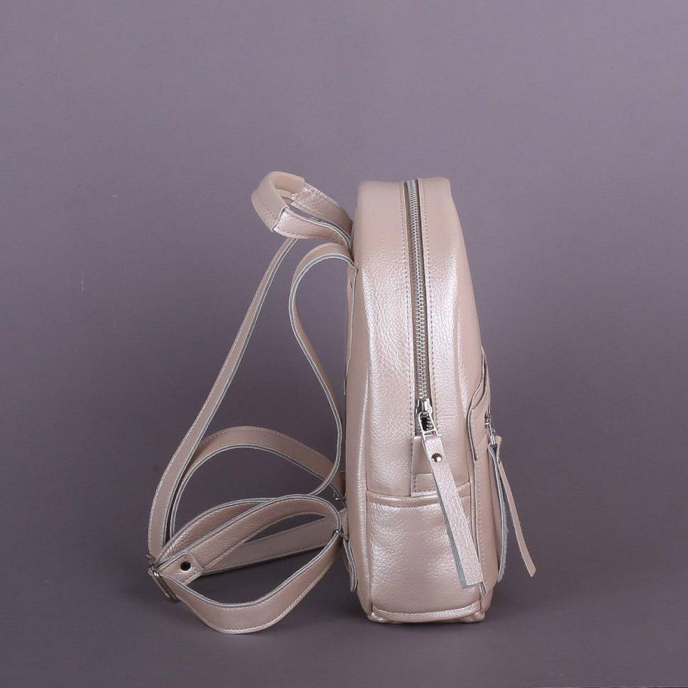 Рюкзак из эко-кожи Jizuz Sport Nude Перламутр