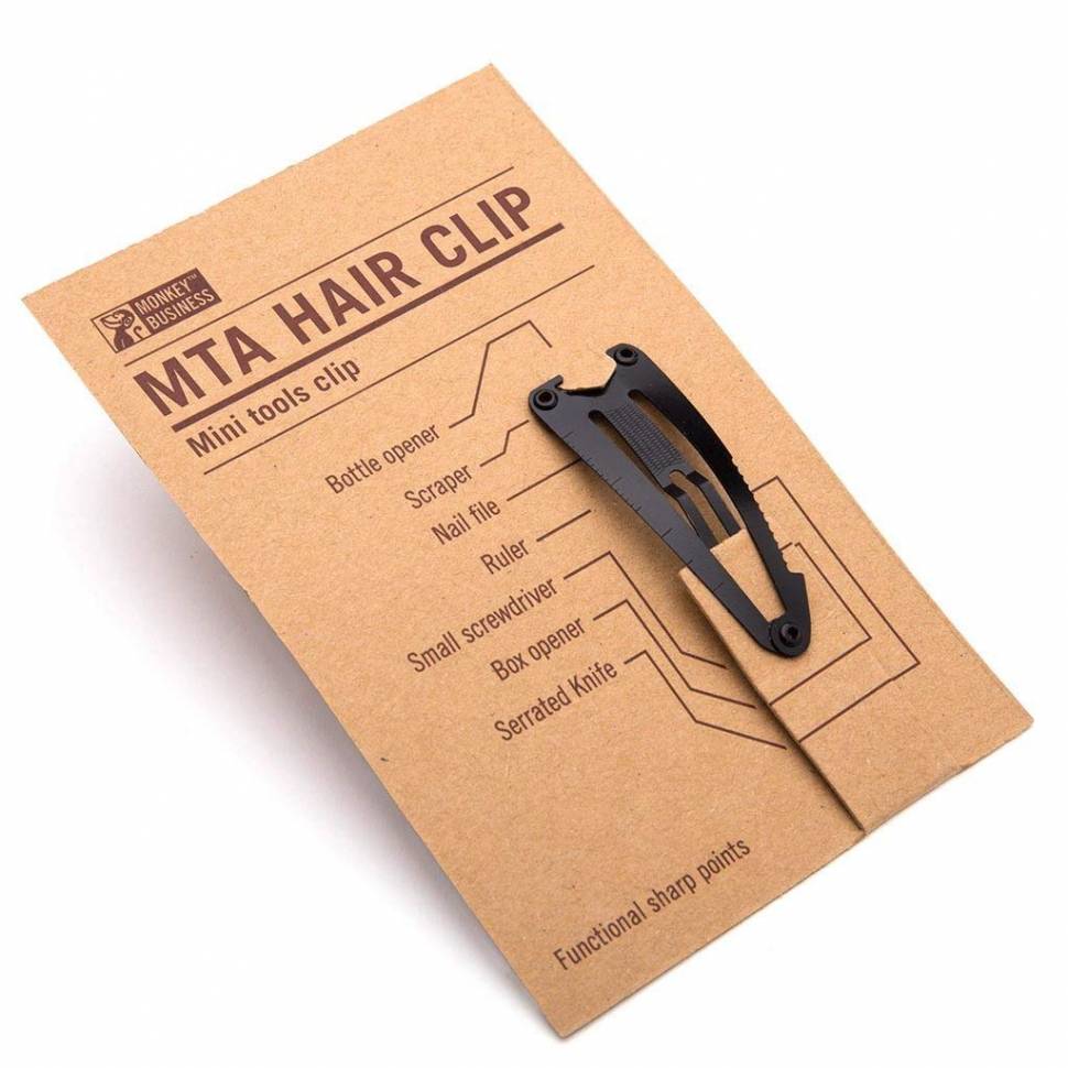 Mногофункциональная заколка для волос Monkey Business MTA Blackfin Черная