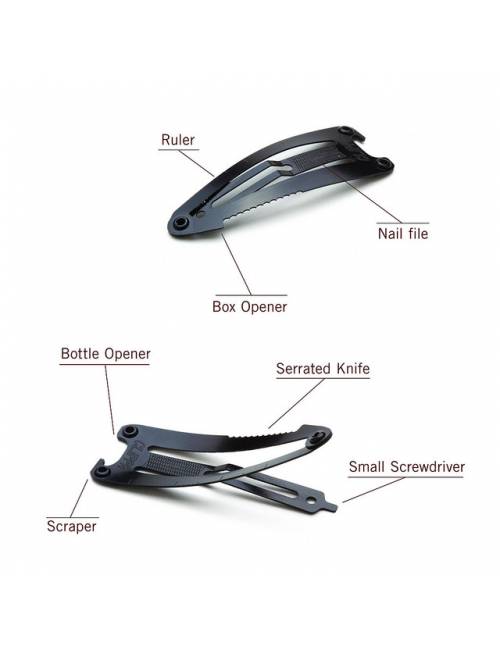 Mногофункциональная заколка для волос Monkey Business MTA Blackfin Черная