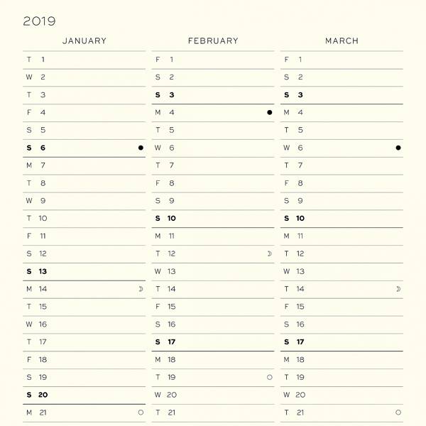 Ежедневник Leuchtturm1917 Средний Черный 2019 (357875)