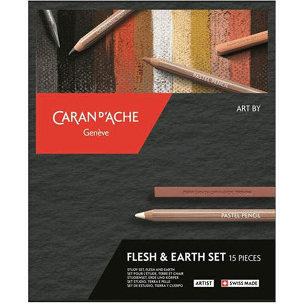 Набор Caran d'Ache Artist Flesh & Earth 15 элементов + картонный бокс