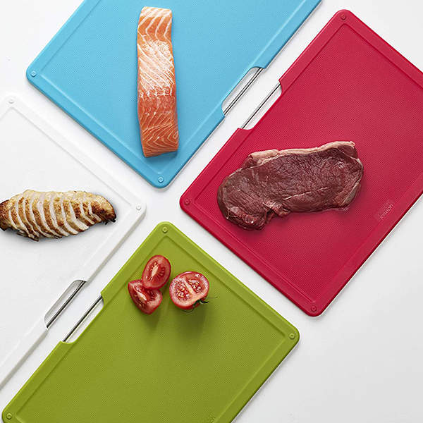 Набор Разделочных Досок Joseph Joseph 4 шт Большой Серебристый