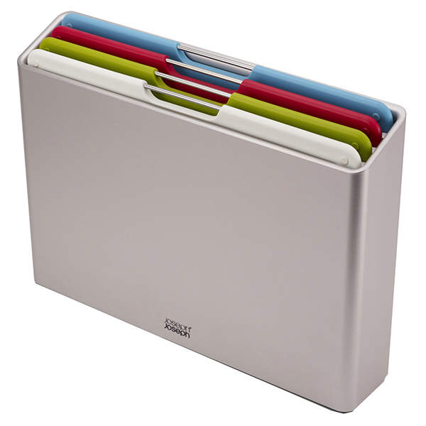 Набор Разделочных Досок Joseph Joseph 4 шт Большой Серебристый