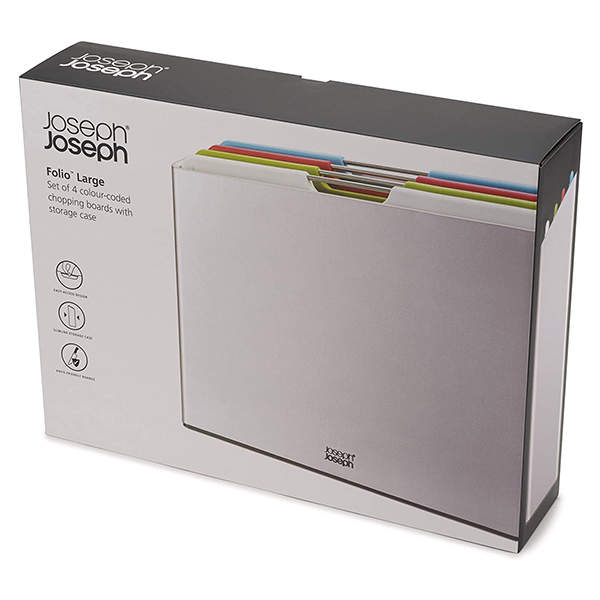 Набор Разделочных Досок Joseph Joseph 4 шт Большой Серебристый