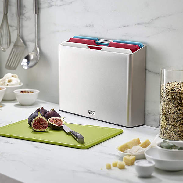 Набор Разделочных Досок Joseph Joseph 4 шт Большой Серебристый