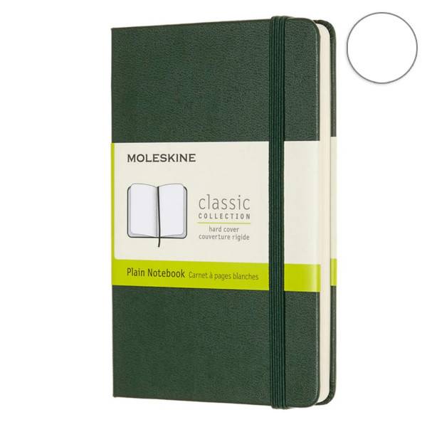 Блокнот Moleskine Classic Карманный Чистые Листы Миртовый Зеленый