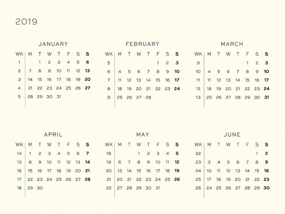 Средний Еженедельник  в колонках Leuchtturm1917 Черный 2020 (360018)