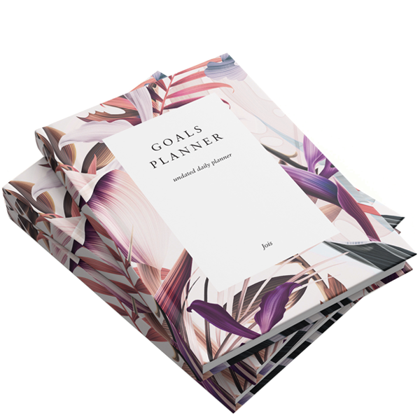 Ежедневник на год Goals Planner Flowers + наклейки