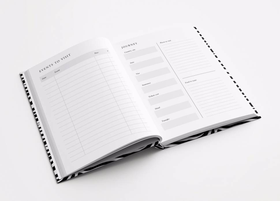 Ежедневник на год Goals Planner Flowers + наклейки