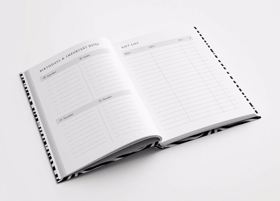 Ежедневник на год Goals Planner Flowers + наклейки