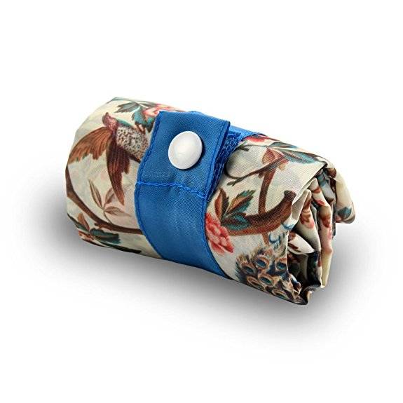 Сумка для покупок складная LOQI ANONYMOUS Wall Hanging Peacocks with Peonies 1763-69