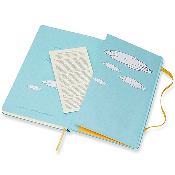 Средний блокнот Moleskine Dr. Seuss Твердая обложка Голубой Линия