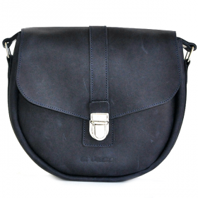 Женская кожаная сумка AV2 Синяя (B644)