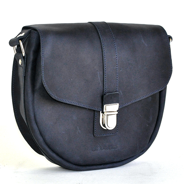 Жіноча шкіряна сумка AV2 Синя (B644)