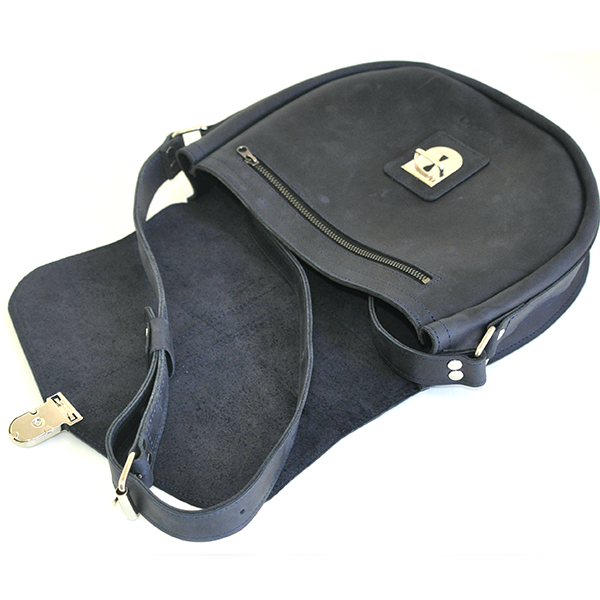 Жіноча шкіряна сумка AV2 Синя (B644)