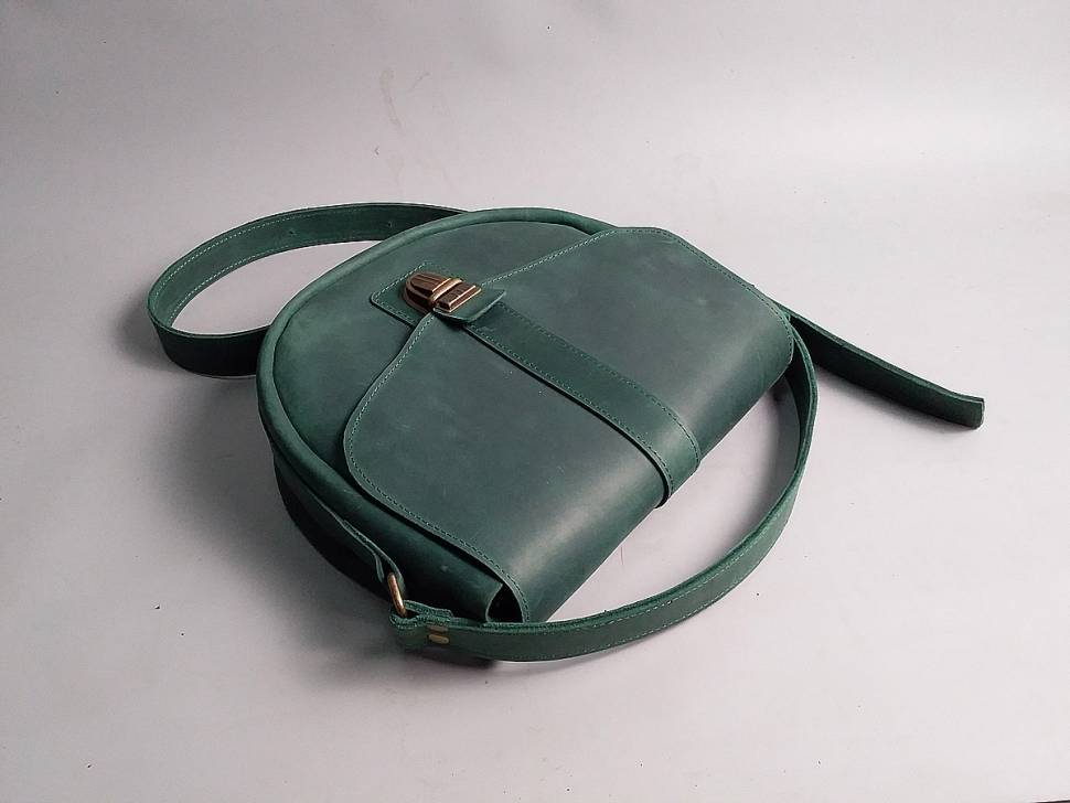 Жіноча шкіряна сумка AV2 Синя (B644)