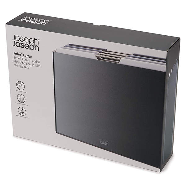 Набор Разделочных Досок Joseph Joseph 4 шт Большой Графит