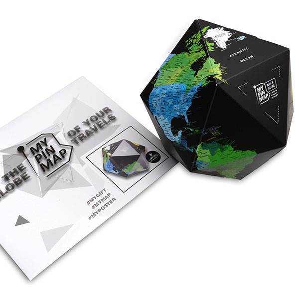 Глобус My Pin Map Globe Black