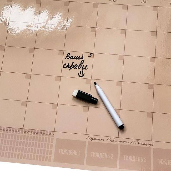 Магнитный Планер на месяц My Perfect Month Нюд LifeFLUX А3