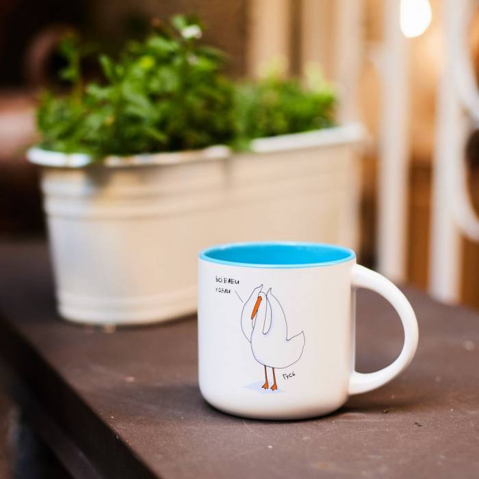 Чашка Gifty Гусь Все бабы козлы