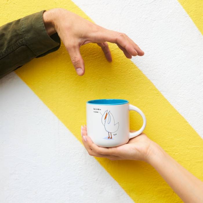 Чашка Gifty Гусь Все бабы козлы