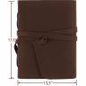 Кожаный блокнот Comfy Strap B6 Темно - коричневый в линию