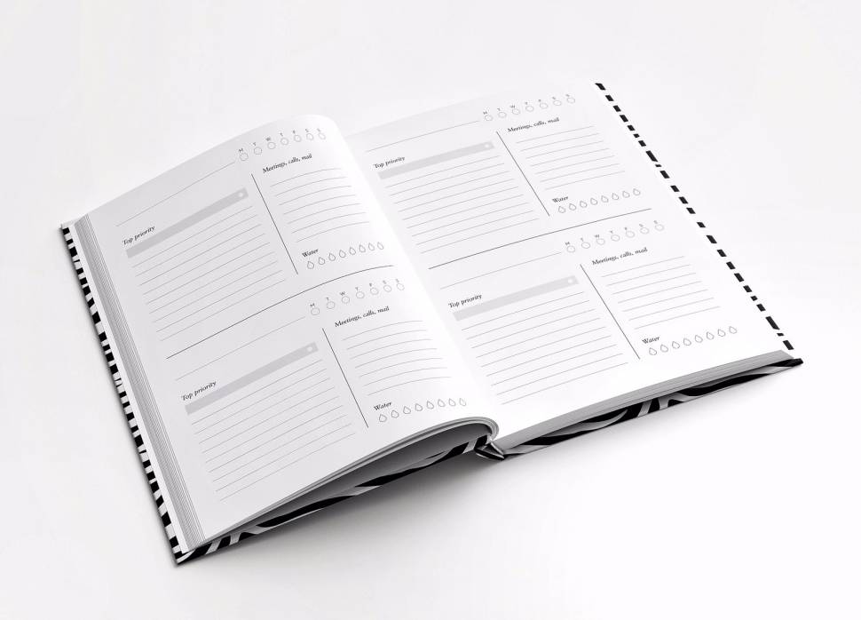 Ежедневник на год Goals Planner Zebra + наклейки Ежедневник на год Goals Planner Zebra + наклейки