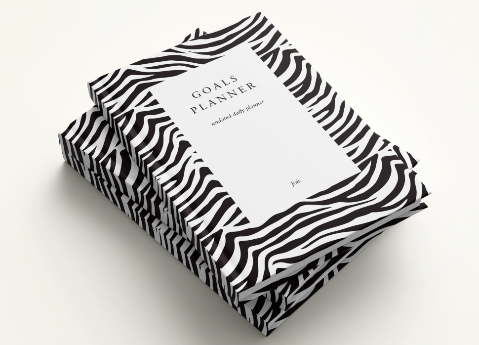 Ежедневник на год Goals Planner Zebra + наклейки Ежедневник на год Goals Planner Zebra + наклейки