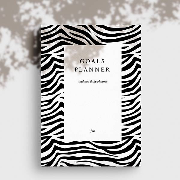 Ежедневник на год Goals Planner Zebra + наклейки Ежедневник на год Goals Planner Zebra + наклейки