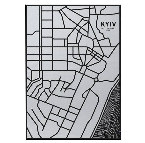 Плед из хлопка Woolkrafts Kyiv City 140х200 см