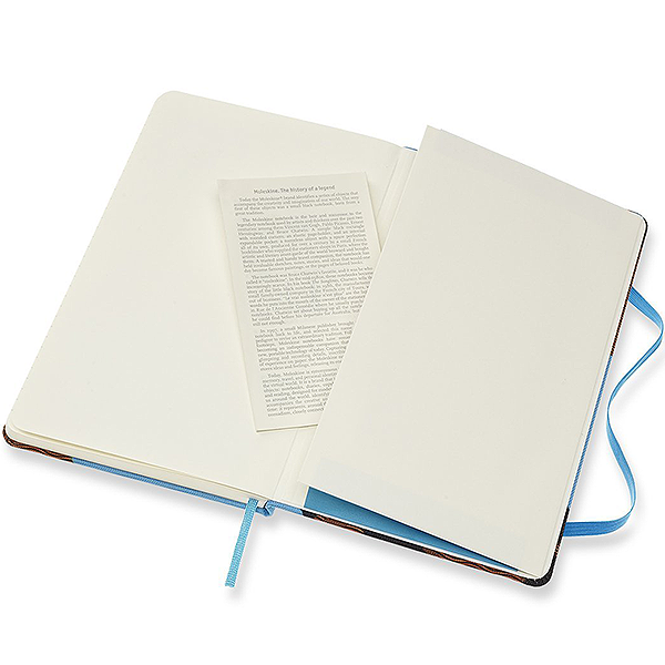 Средний блокнот Moleskine Blend Твердая обложка Голубой камуфляж Линия