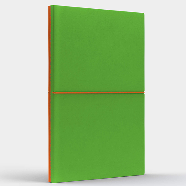 Двосторонній Блокнот Duo A5 Салатовий /Помаранчевий