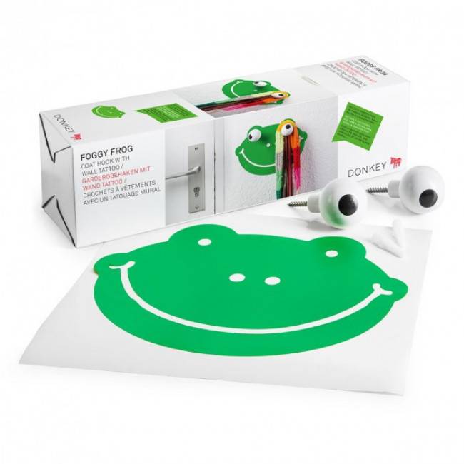 Настінні гачки з принтом Donkey Hooklys Froggy