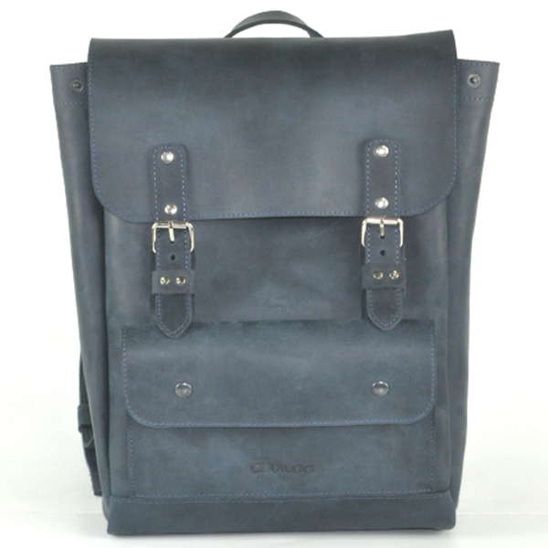 Кожаный рюкзак AV2 Черный (P539)