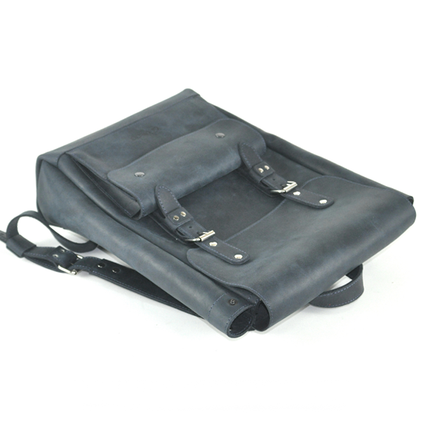 Кожаный рюкзак AV2 Черный (P539)