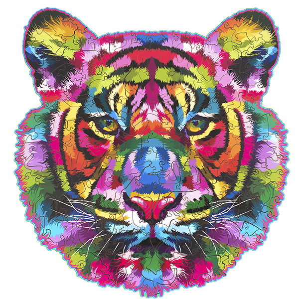 Деревянный пазл The Family Тигр